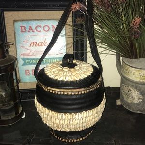 Vintage Leather basket